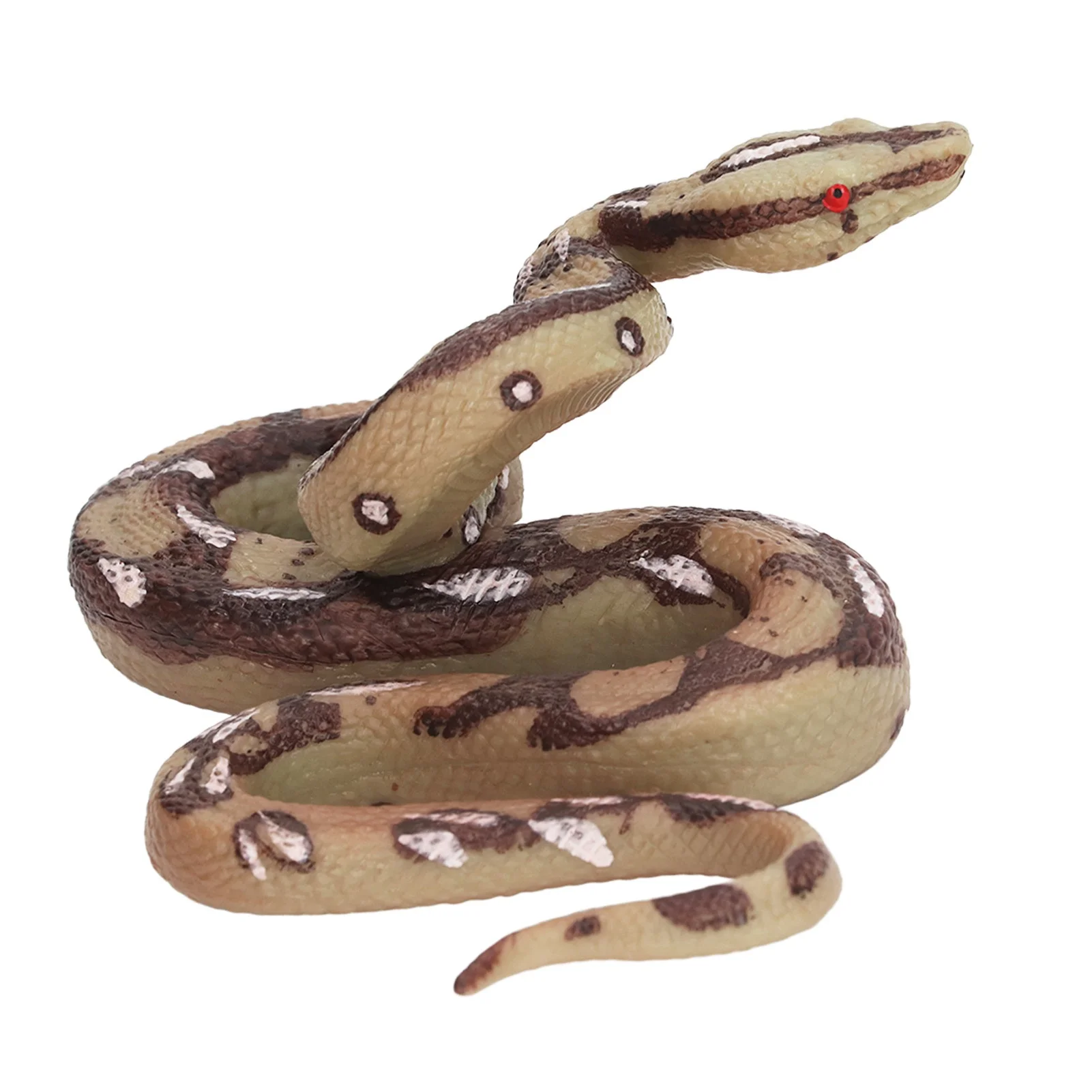 Scare Toy Snake Soft Realistic Scary Fake Snake Portable Simulation Gardening Prop Toy for Pranks