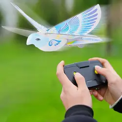 Latające ptaki elektroniczne Mini RC zabawki drony helikopter 360 stopni latające RC zabawka ptak 2.4 GHz pilot e-bird