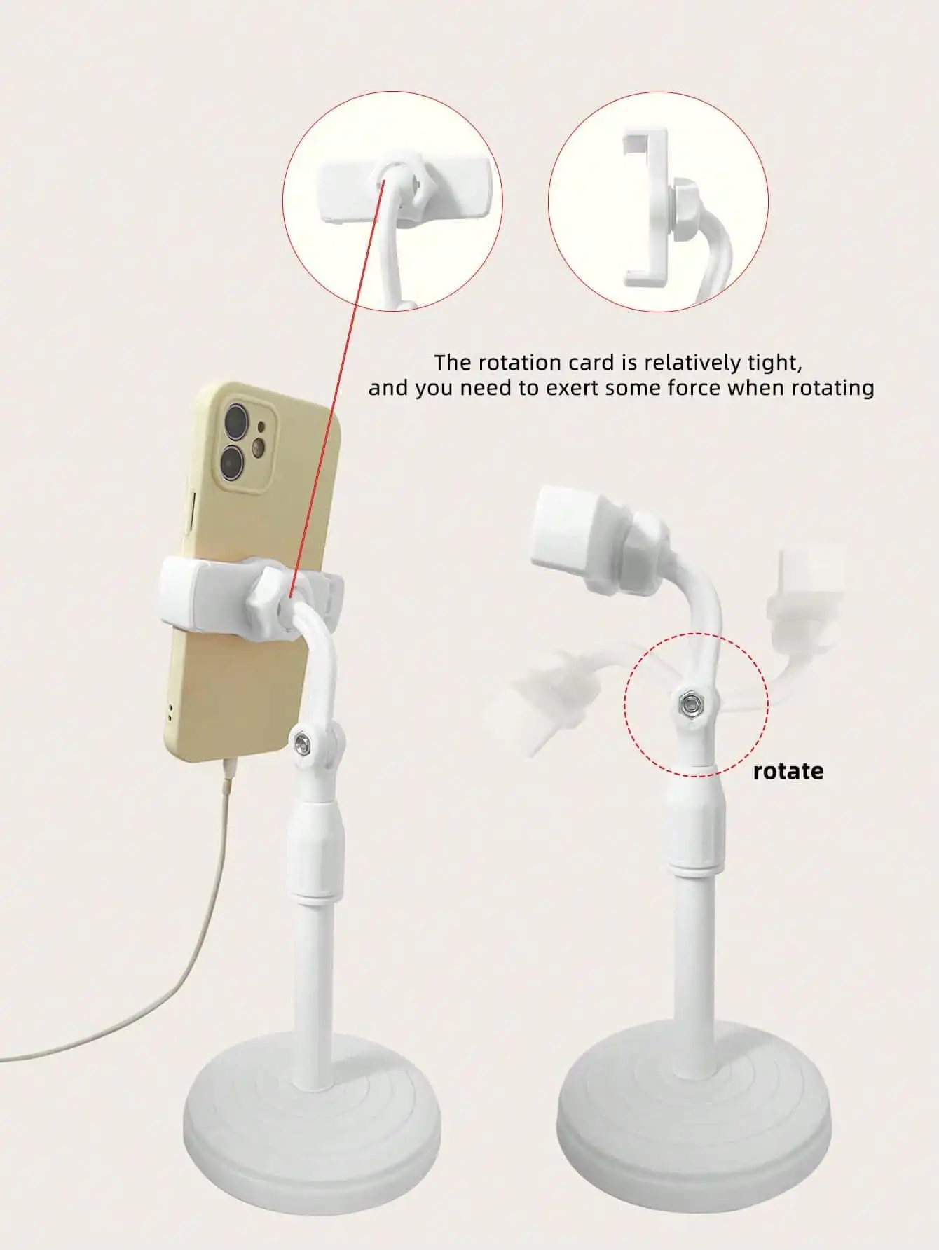 

Desktop Phone Holder Live Broadcast for Smartphone Adjustable with Phone Holder Stand Bracket for Mobile Telefoon Statief Stand