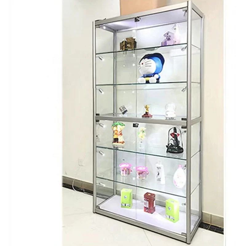 Custom. Retail Smoking Store Display Lockable Store Display Showcase Cheap Display Cabinet with LED Light