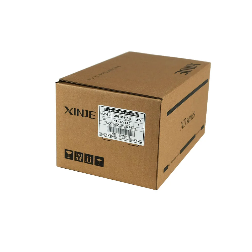 XINJE XD5 Series  XD5-60T10-E  AC220V 36DI 24DO PLC Controller in box