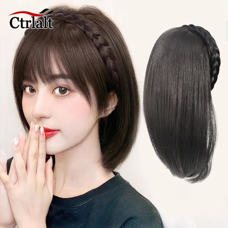 

Натуральные волосы для наращивания, вьющаяся повязка на голову, U-образные длинные волнистые шиньоны, синтетический зажим для парика, искусственный полупарик, женская повязка для волос