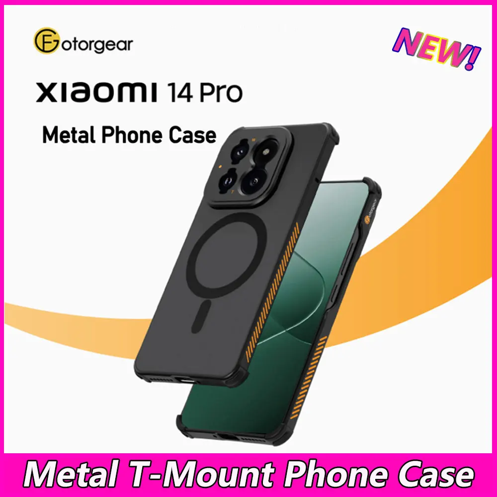 

Fotorgear металлический T-образный чехол для телефона Xiaomi 14 Pro, совместимый с Pro ll T-образным креплением, внешний фильтр для телефона 67 мм