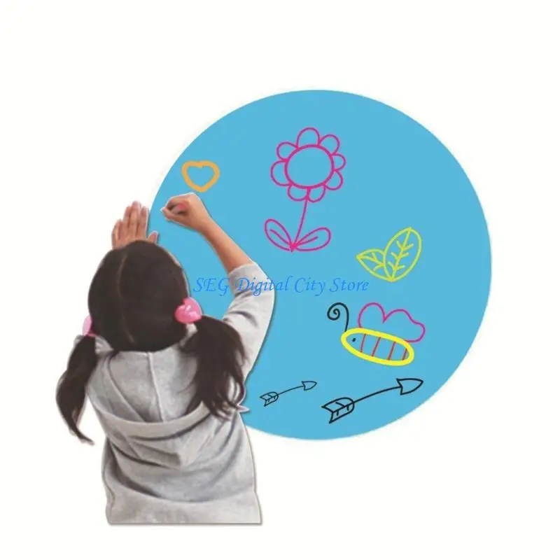 U75B School Erasable Whiteboard Marker Removable Vinyl Wall Decals Dot Waterproof
