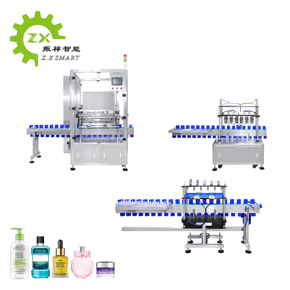 ZXSMART Automatic Perfume Filling and Capping Machine 15ML 50ML 100ML Spray Bottle Perfume Bottling Filling Crimping Machine