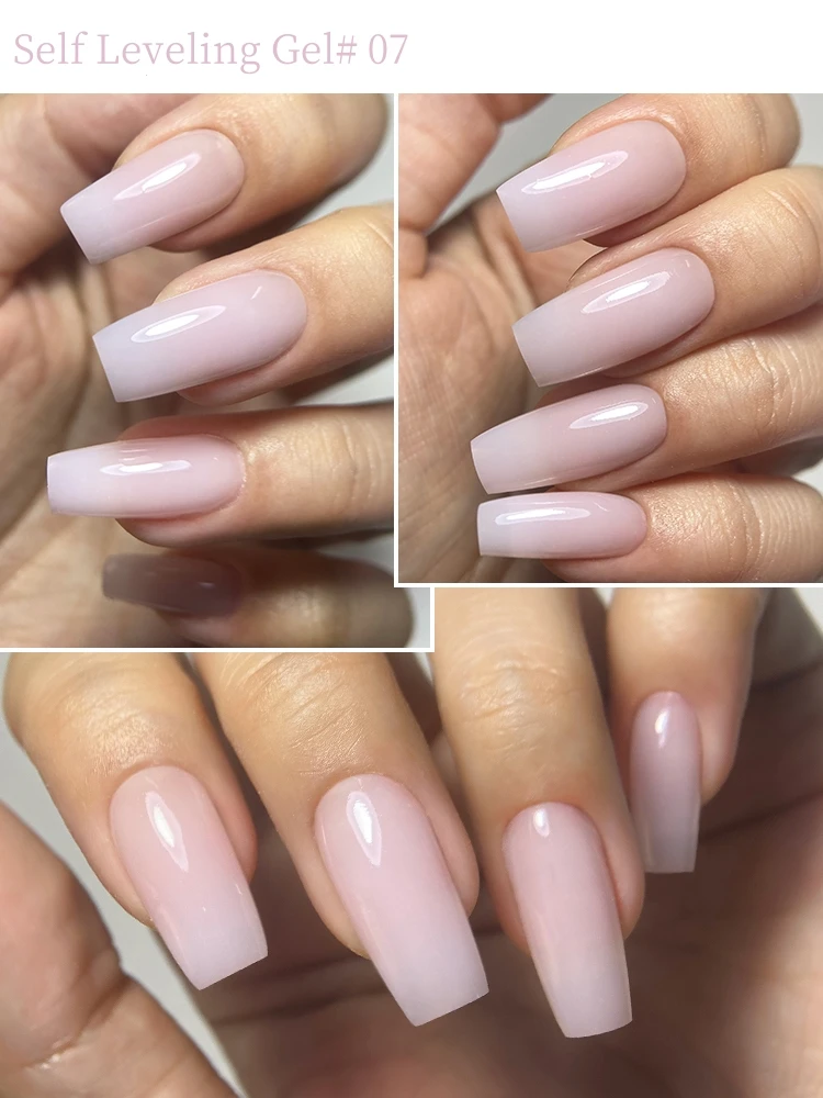 MSHARE 142g Natural nude rosa auto nivelante constructor Gel duro para extensión de uñas construcción pegamento para uñas de calor medio bajo