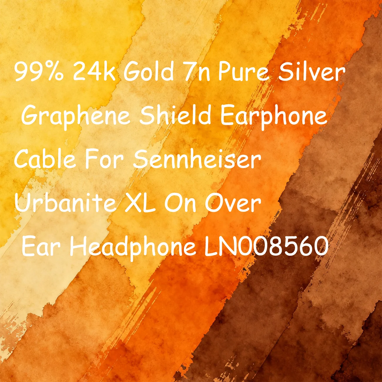 Cable para auriculares con escudo de grafeno, 99% oro de 24k y plata pura 7n, para auriculares supraaurales Sennheiser Urbanite XL LN008560