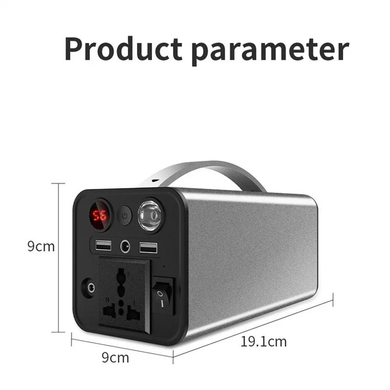 180W 45000mAh Portable Power Bank Station 220V Emergency External Spare Battery Power Supply Camping Outdoor Powerful Power Bank