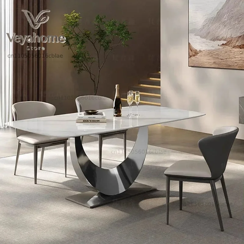 Service Table Designer Cafe Sedentary Dinning Tables Sets Marble Dining Reception Restaurant Extendable Esstisch Modern Rooms LT