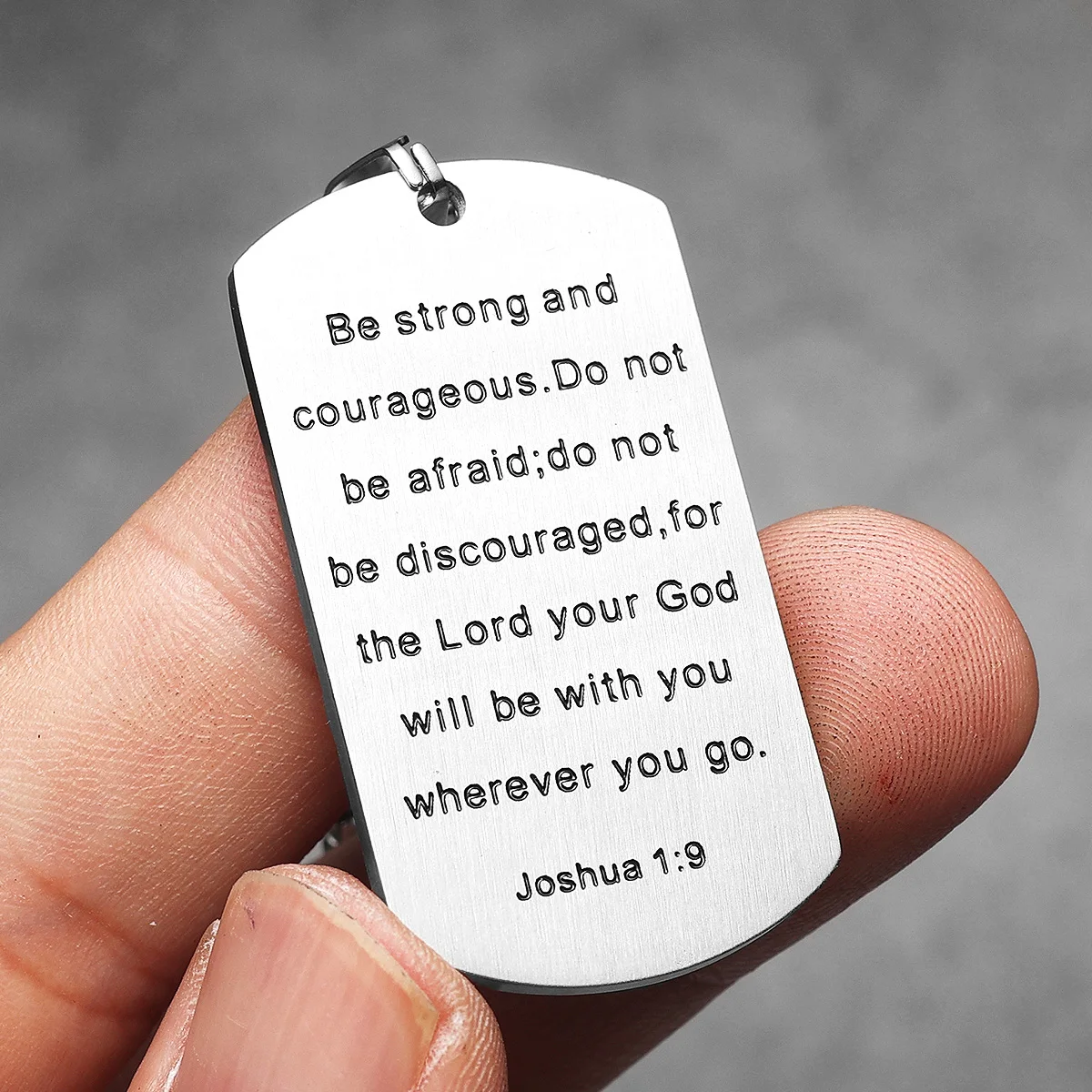 Simple Cross Tags Scripture Men Necklaces Stainless Steel Pendant Chain Women Jewelry Punk Fashion Wholesale Dropshiping