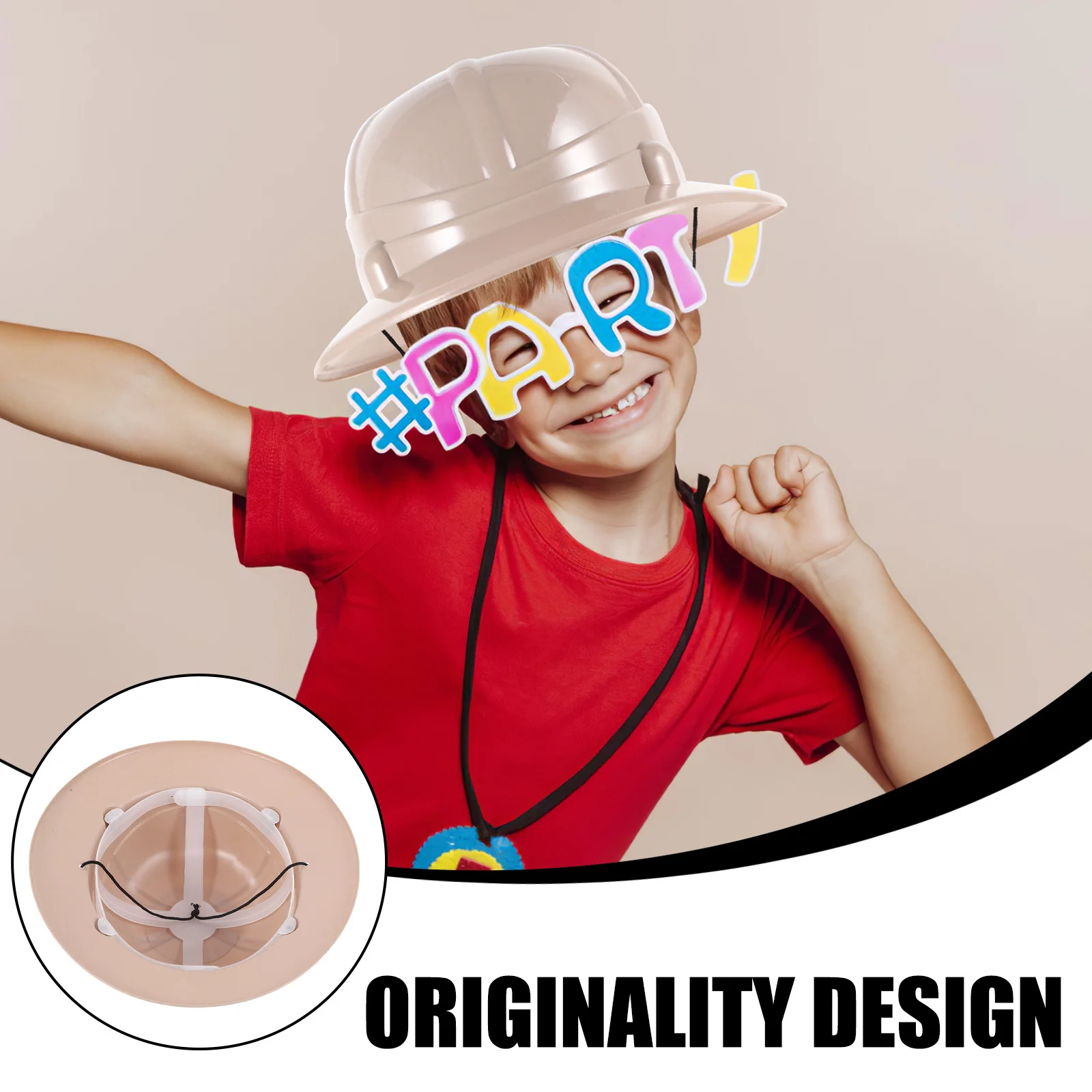 

For Kids Outdoor Camping Paleontologist Cosplay Party Hat Lightweight Plastic Children'S Educational