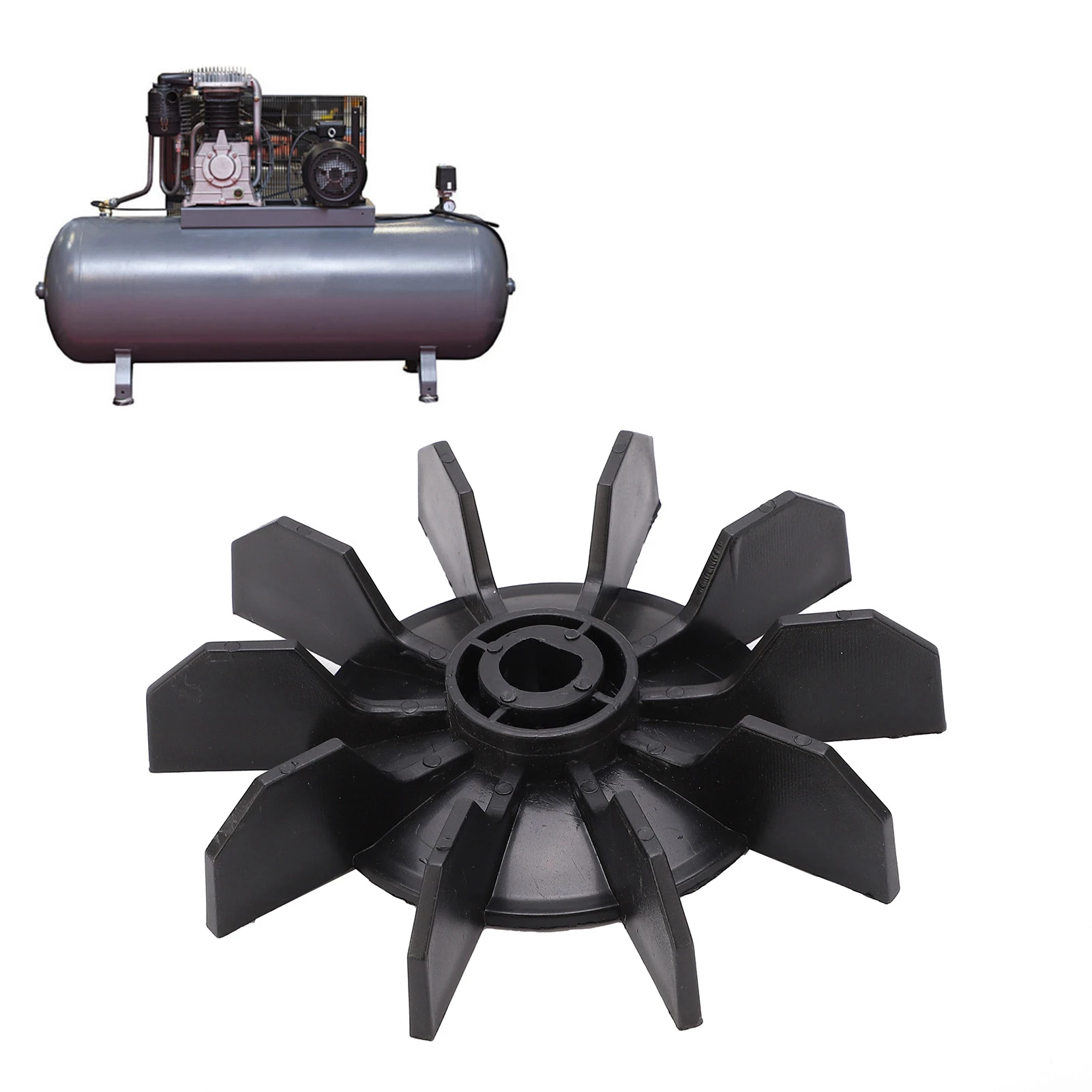 Air Compressor Fan Blade Small Air Compressor Fan Blade Accessories Direct‑on‑Line Motor 14mm Shaft 135mm Outer Diameter