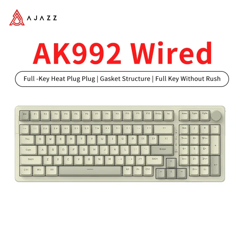 

Проводная клавиатура Ajazz AK992, Механическая игровая клавиатура с подсветкой, 99 клавиш, для компьютера, офиса