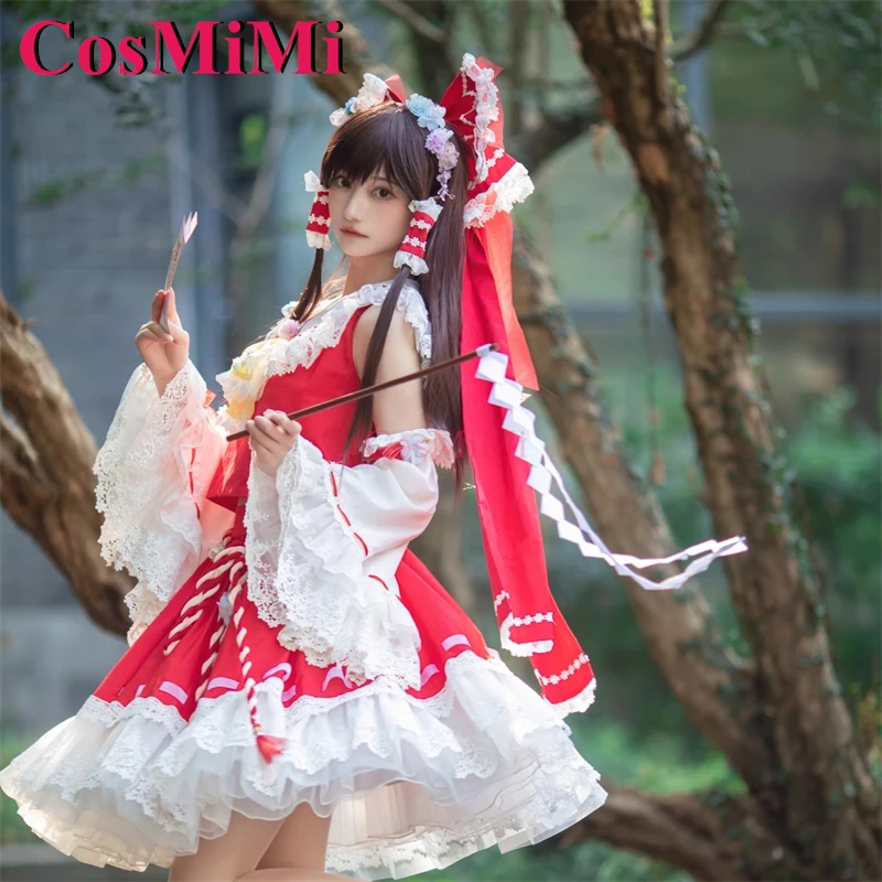 

CosMiMi Game Touhou Project Hakurei Reimu Cosplay Costume HANA.Ver Gorgeous Elegant Dress Carnival Party Role Play Clothing S-XL