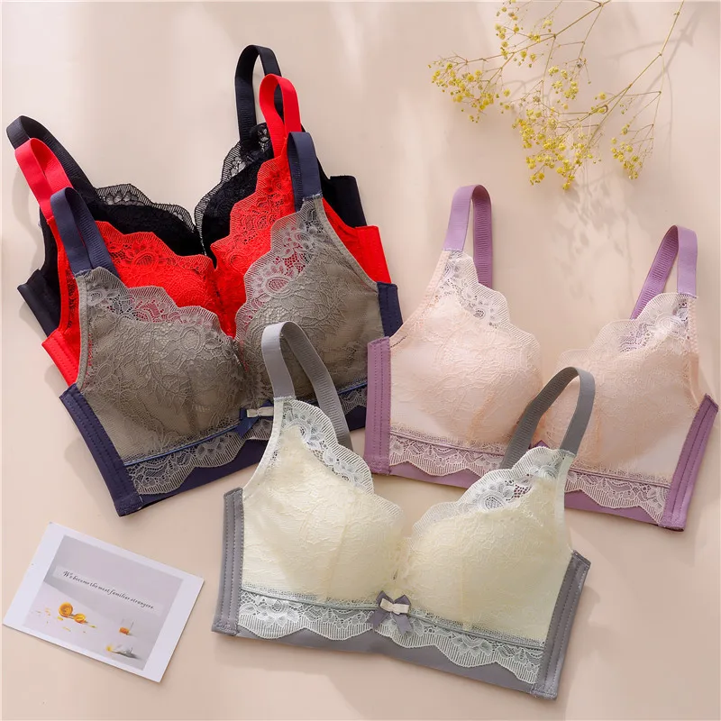 Adjustment Type Underwear No Steel Ring Lingerie For Women Gather Together Anti-Sag Bra Ventilate Small Chest Thin Cup Tube Top