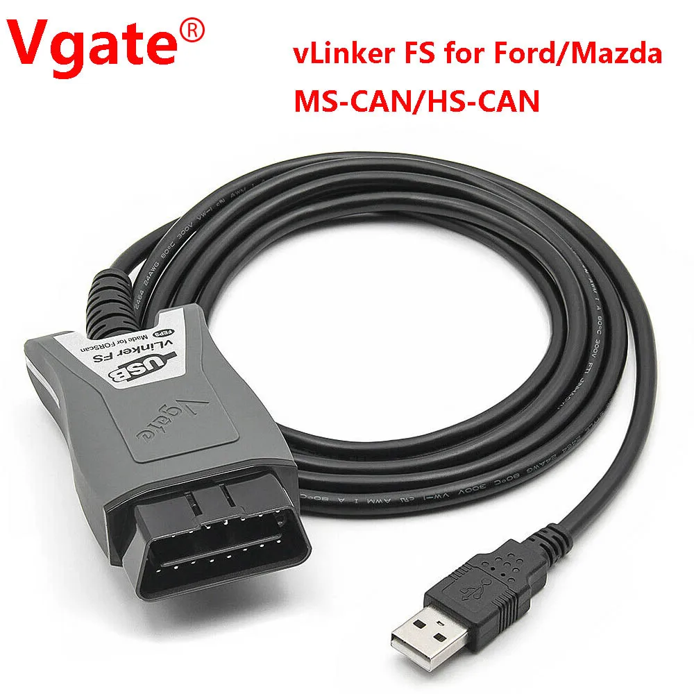 Vgate vLinker FS ELM327 For Ford/Mazda MS-CAN/HS-CAN Car Diagnostic Scanner Interface Tools 12V/24V Car Compatible With OBD2