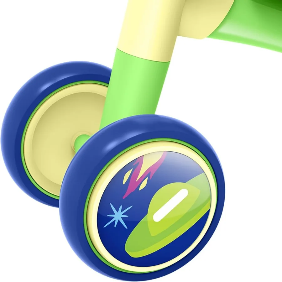 Bounce Balance Bike Four Wheels Ride on Indoor and Outdoor Lightweight Ages 12-24 Months