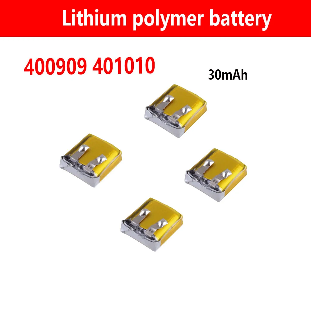 2pcs Dedicated Battery for wireless bluetooth headset 3.7V,30mAH,400909 401010 Polymer lithium ion Li-ion battery for LP40