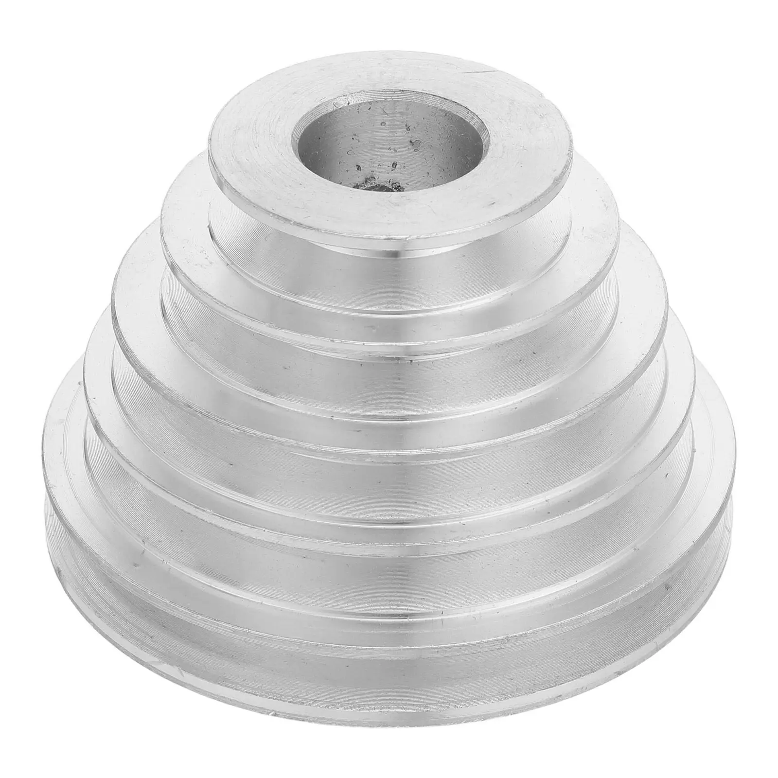 Pagoda Pulley Wheel Aluminum 5-Step Adjustable Drill Press Pulley Precision Transmission Wheel Metalworking Drill Accessories