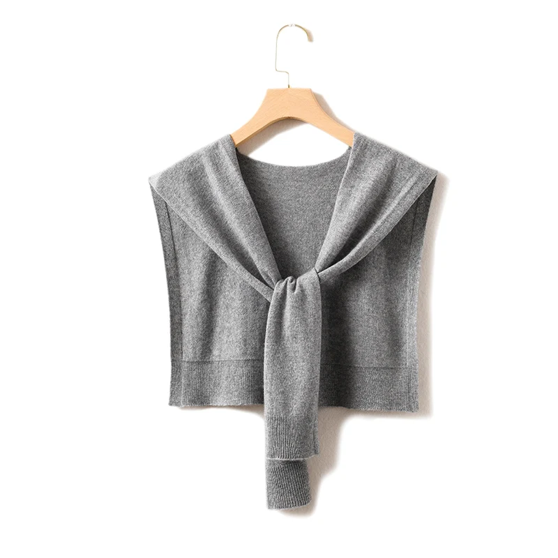 100% Cashmere Shawl Unisex Suitable For Summer Air-Conditioned Rooms Knitted Sun Protection Wrap-Around Shoulder Scarf