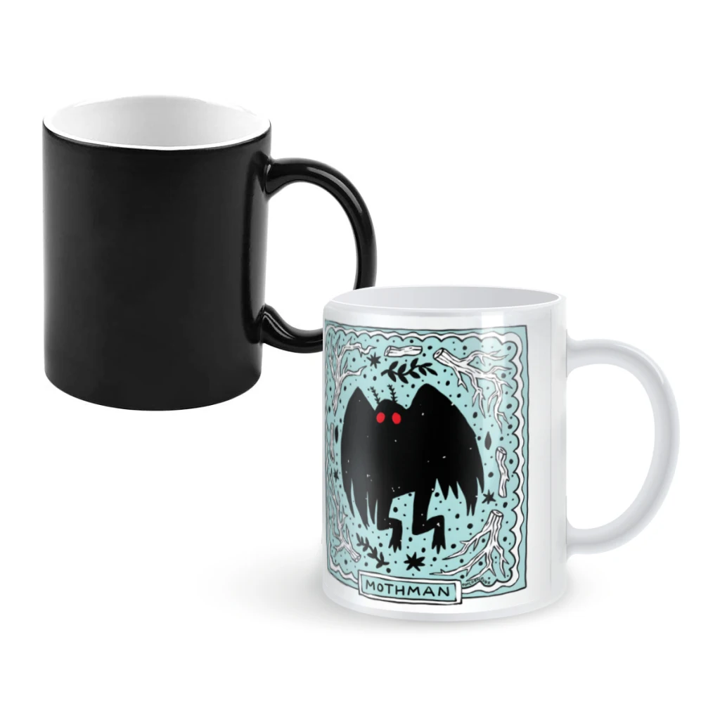 

Vintage MothmanCoffee Mugs And Mug Creative Color Change Tea Cup Ceramic Milk Cups Novelty Gifts