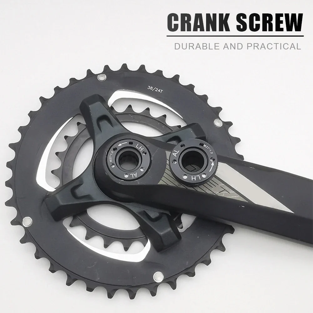 Spare Dub Crank Cover Bike Crank Arm Bolt Kit Aluminum Alloy Crank Self-Extracting Bolt Crankset Screws for FSA SL-K Pro MegaExo