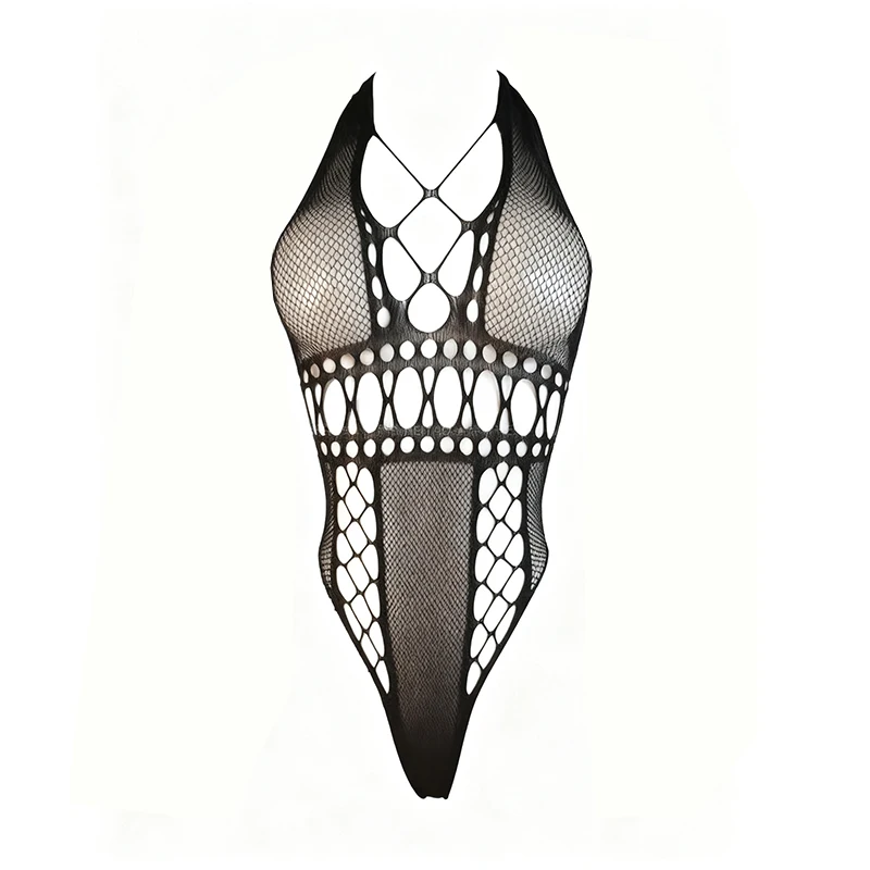 

Сексуальные боди без швов на молнии для женщин, эротические наряды, прозрачные комбинезоны из сетки, эластичные комбинезоны с высокой талией и длинными рукавами.