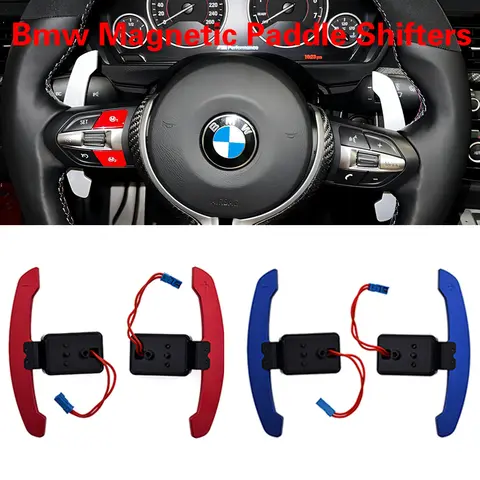 BMW 마그네틱 스티어링 휠 패들 시프터, 3567 시리즈 G20 G30 G87 M2 M3 M4 F20 F30 F45 용 개조 스티어링 휠 패들 시프트 BMW 마그네틱 스티어링 휠 패들 시프터, 3567 시리즈 G20 G30 G87 M2 M3 M4 F20 F30 F45 용 개조 스티어링 휠 패들 시프트