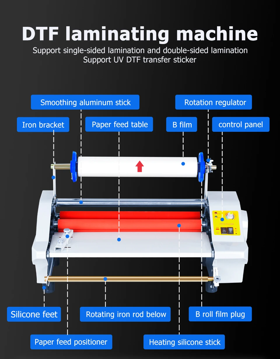 UV-DTF-Transferaufkleber AB-FILM-Set A4 20 Stück + B-FILM Geeignet für UV-Flachbettdrucker A3 20 A-FILM + 30X50CM B-FILM-Set – Detail 2