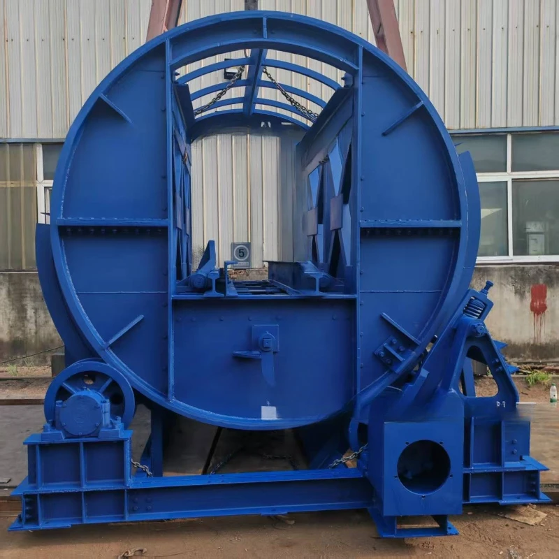 

Roller dumper for coal mines, automatic positioning and locking hydraulic roller dumper, roller dumper