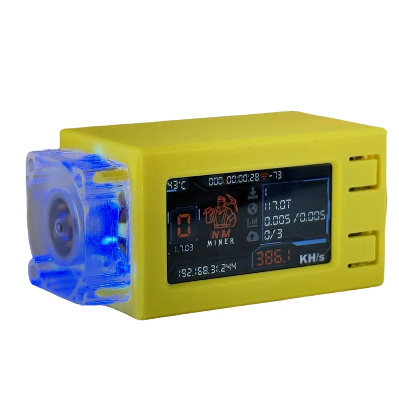 

Well Made-Nerdminer V2 Pro Max 390KH/S With RGB Cool Fan Solo Lottery Miner BTC Miner Nerd Miner Bitcoin Crypto Miner Nmminer