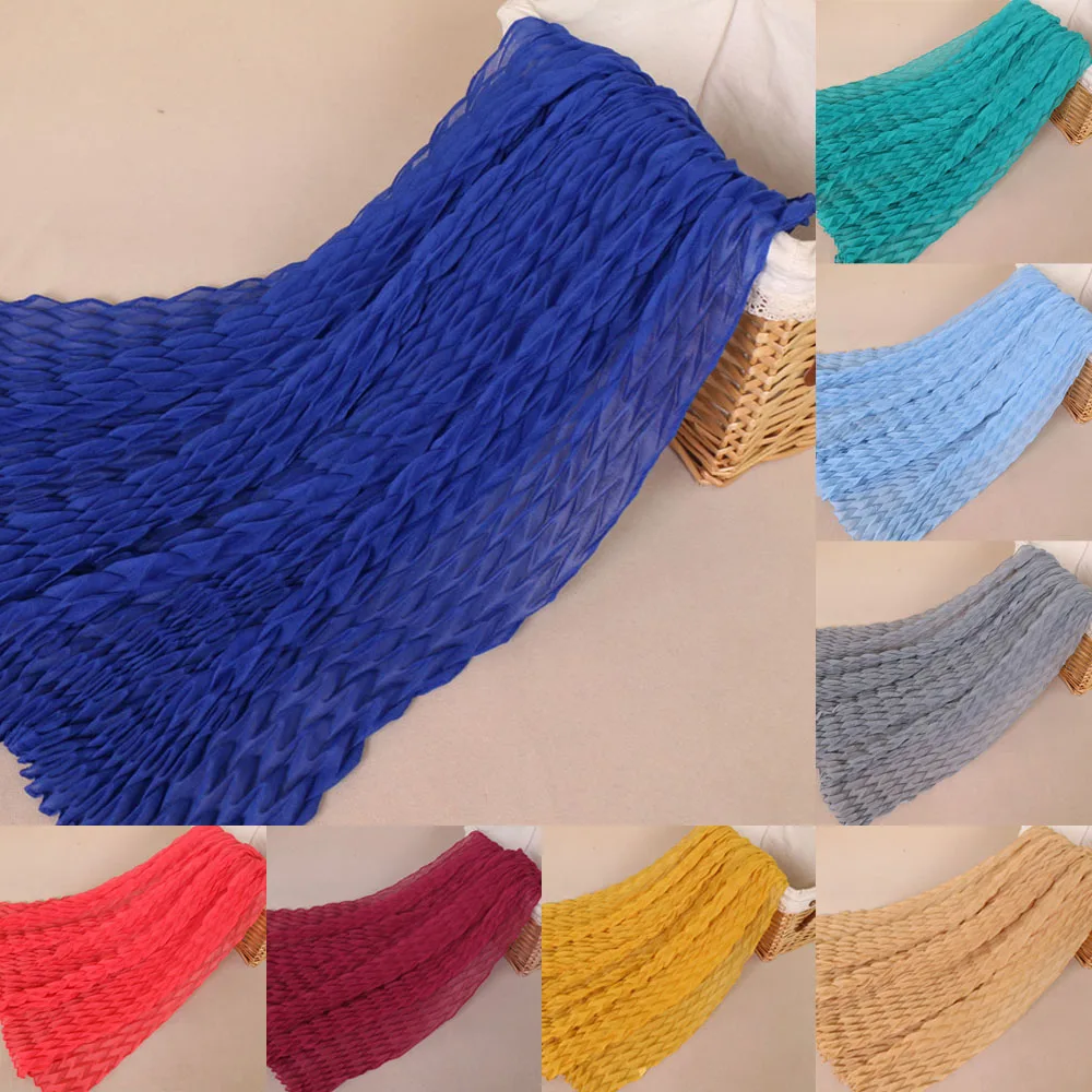 

Fashion Women Wrinkle Voile Scarves Long Hijab Shawls Wraps Crinkle Headband Muslim Stoles Pashmina Bufanda Foulard Headscarf