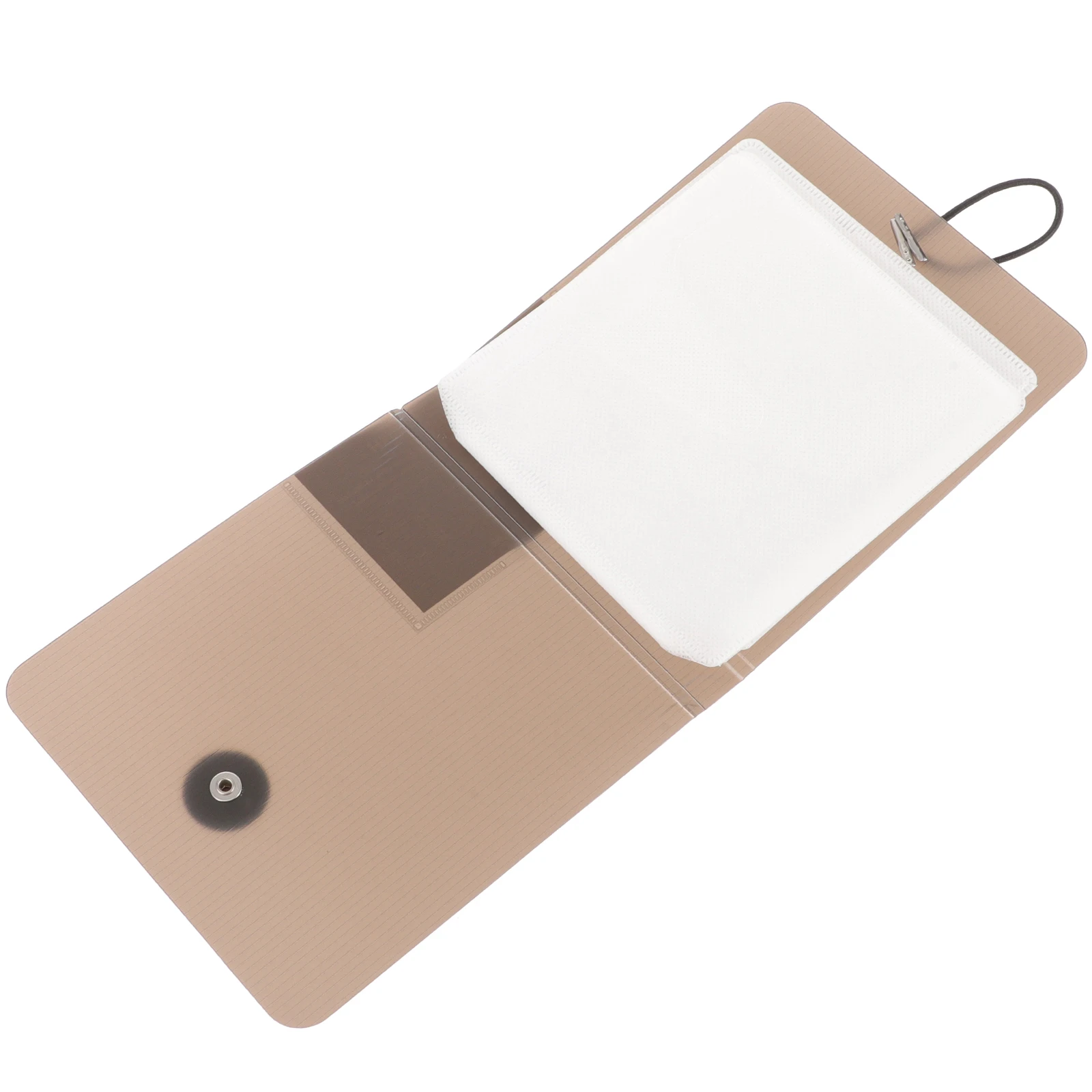 

12 CD DVD Binder Bag Clear Coffee Color Soft Material Protect Scratch Disc Storage Travel Organizer Wallet Case