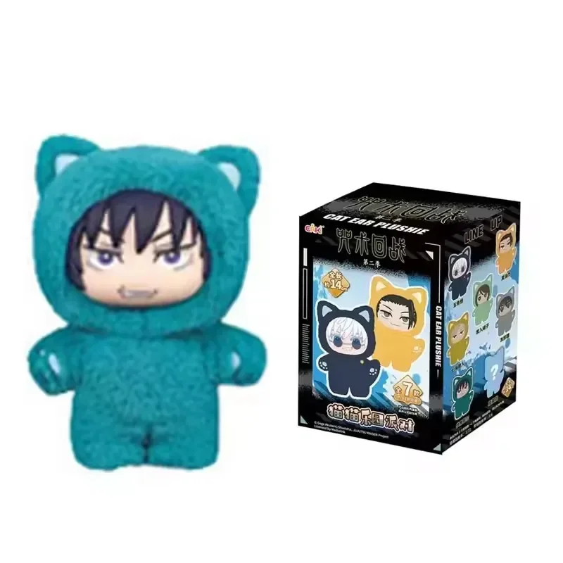 In Voorraad nieuwe Eaki Jujutsu Kaisen Seizoen 2 Kat Park Party Gojo Satoru Blind Box Pluche Polstas Hanger Model Collectie