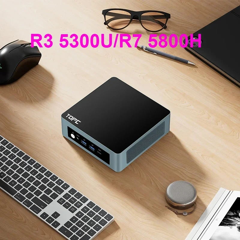 SZBOX Ryzen 7 5800H/Ryzen 3 5300U كمبيوتر صغير Windows 11 Pro 2 * DDR4 3200MHz M.2 NVME SSD Wifi6 BT5.2 كمبيوتر ألعاب مكتبي مكتبي #3