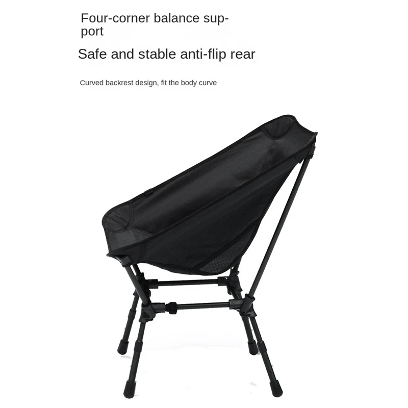 Compact Portable Folding Chairs Ultralight Moon Chair Lightweight For Camping Backpacking Hiking Beach Garden