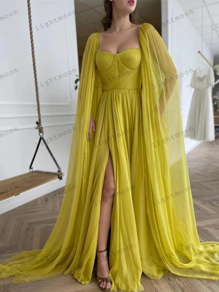 Pretty Evening Dresses 2025 Elegant Chiffon Prom Dress Floor Length Robes For Formal Party Vintage Vestidos De Gala Customized