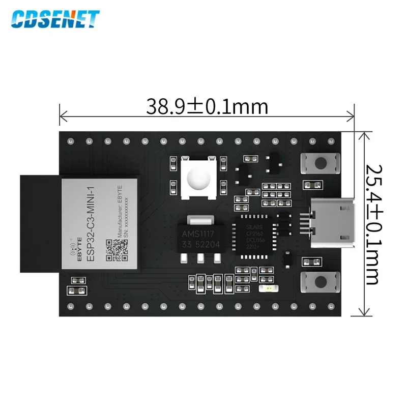 ESP32-C3 Series 2.4G Wifi Wireless Module Small Size Low Power Consumption IPEX/PCB Antenna UART I/O For Smart Home