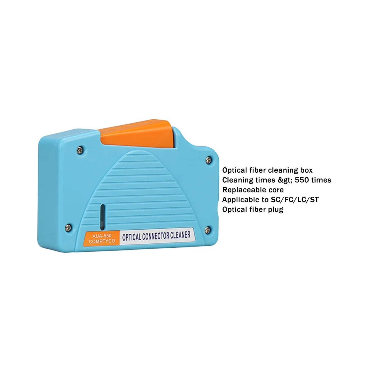 ST LC 커넥터용 광섬유 청소 카세트 키트, 광섬유 청소 도구, 10 개