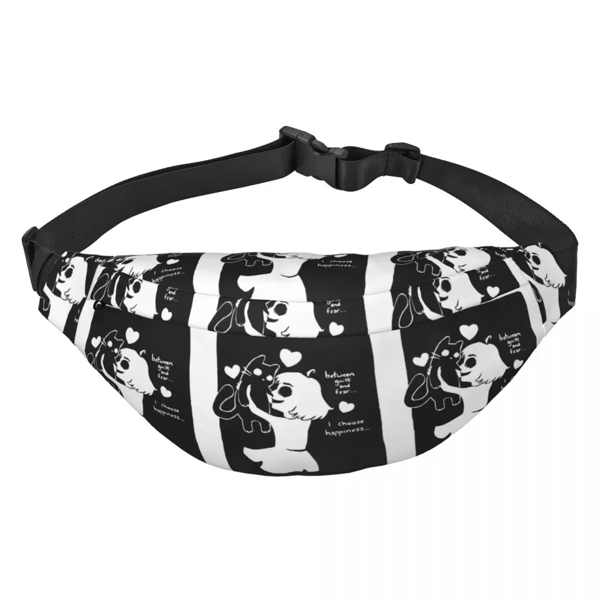 Benutzerdefinierte Fran Swedish Horror Adventure Game Bow Fanny Pack Männer Frauen Casual Sling Umhängetasche zum Wandern Telefon Geldbeutel