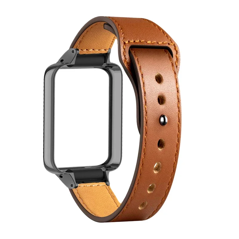Leather Bracelet for Honor Band 9 Smartband Accessories for Honor band 9 Wrist Strap Belt for honor band 9 Metal Protective Case