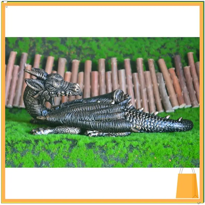 L53A-الطائر التنين رئيس والذيل يتأرجح حديقة قلادة حديقة ديكور المنزل الحلي الراتنج الحرف