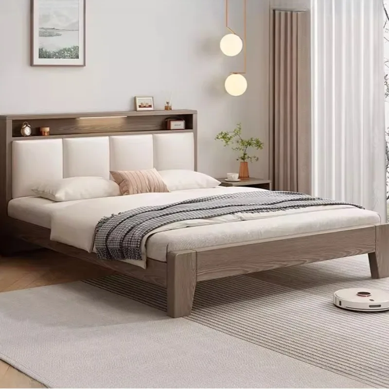 

Nightstands Minimalist Bed Upholstered Aesthetic Modern Double Bed Lounge French Muebles Para Dormitorio Home Accessories