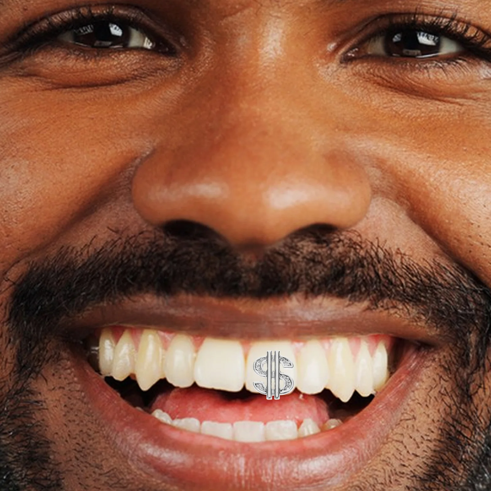 Enkele zilveren tanddop Hip Hop Clip op Fang Grill Casual Party Fake Teeth Charm Hip Hop Tooth Silver Teeth Caps