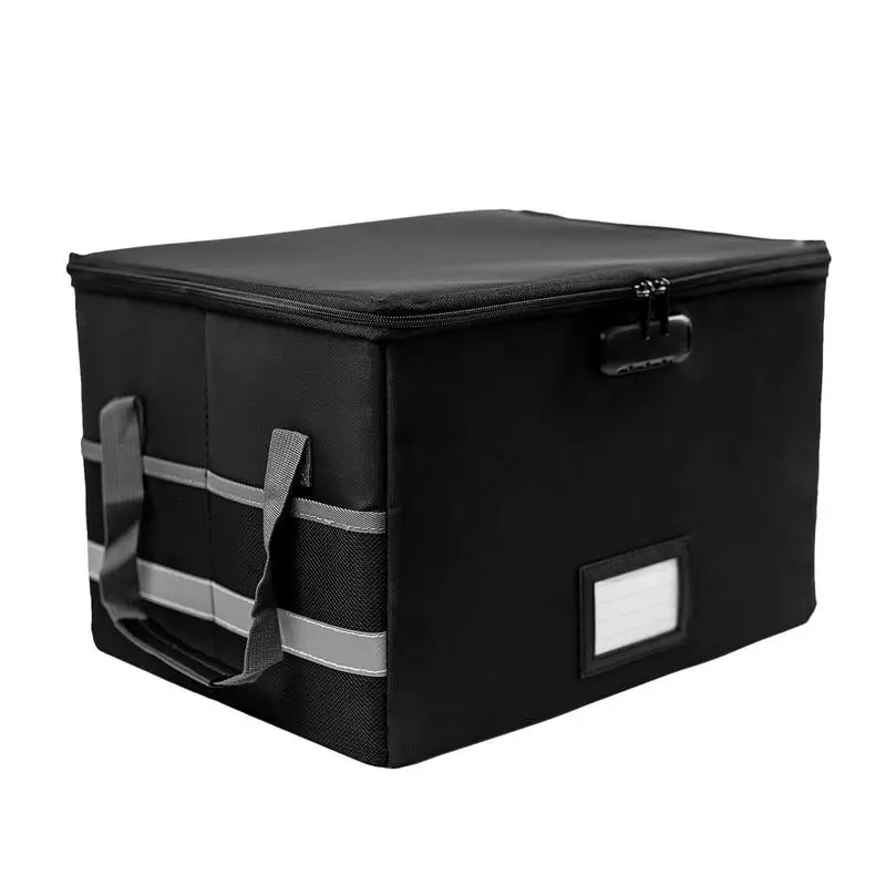 

Fireproof File Box For Documents Fireproof Document Bag Storage Box Portable Filing Cabinet Sealed Large Capacity Document Bag