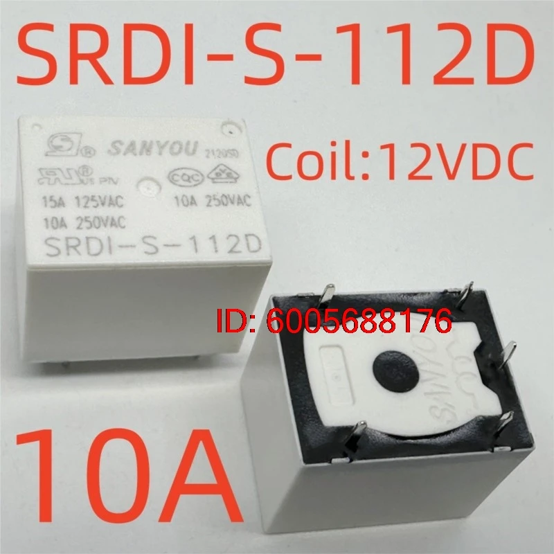 10PCS New SRDI-SH-112D2 : SRDI-S-124D2-F-L ; SRDI-SH-112D2-F-L (T73C-12V/24V-10A/12A) Relay 5pins
