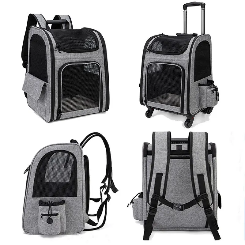 Expandable Pet Cat Carrier Backpack Foldable Pet Carrier Breathable Transport Travel Bag Creative For Cats Dogs Large Capacity