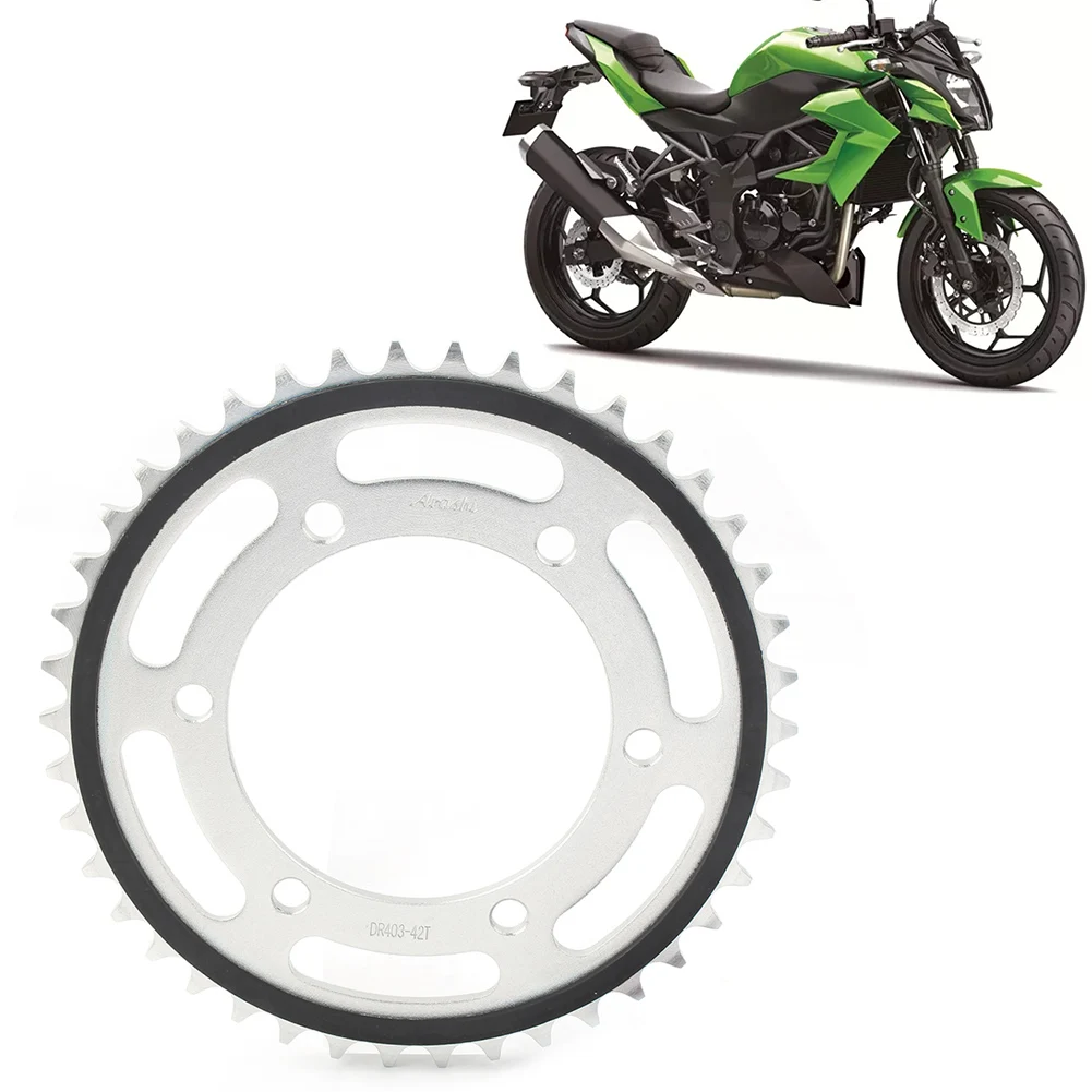 Motorcycle Rear Motor Engine Chain Drive Sprocket 42T For Kawasaki Z250 2015-2016 & Z300 2013-2017