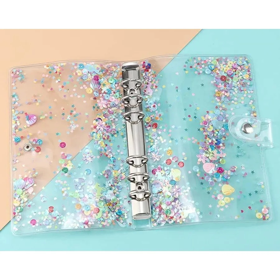 A6 Notebook Binder Savings Binder Money Saving Record Folder Transparent (Transparent WK)