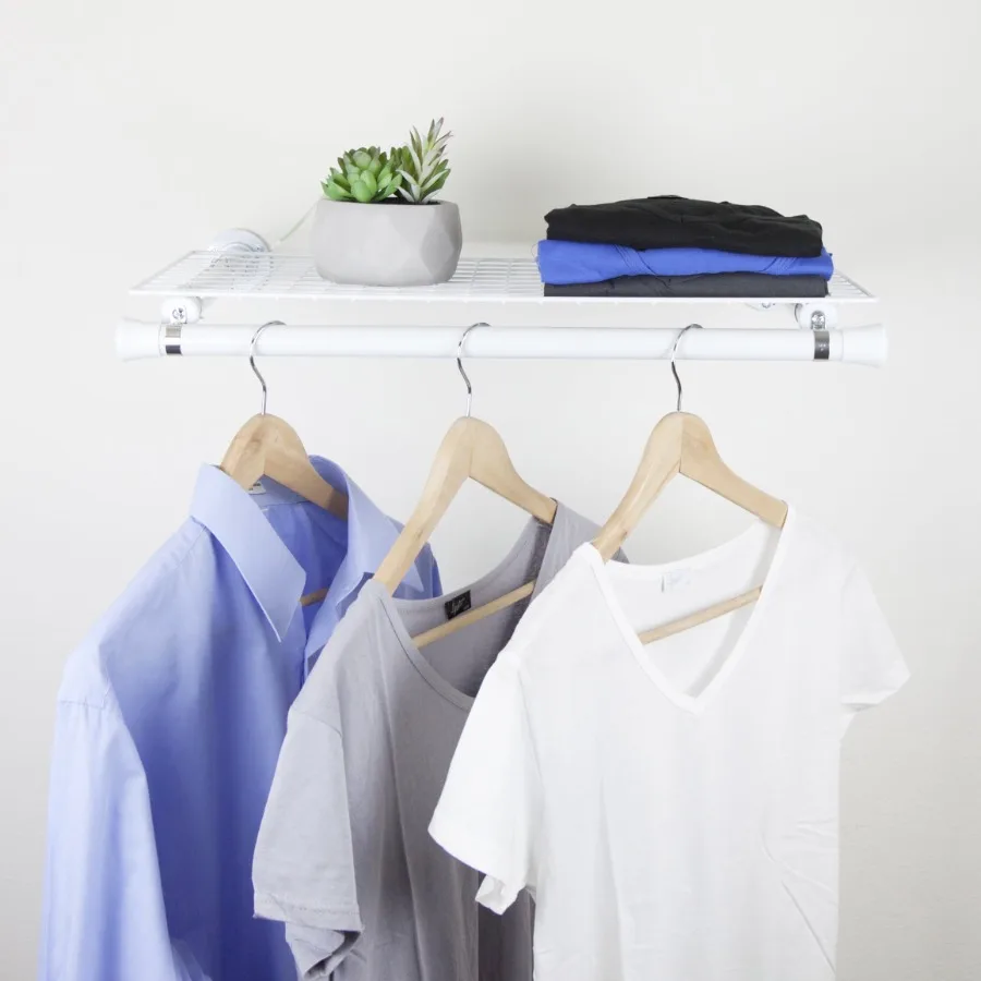

Single Shelf Organizer for bathroom vanity, white MDF, sleek modern design with non-slip surface and rounded edges
